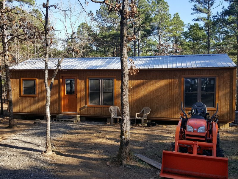 Beginning our cabin. Porches to build. Still a work in progress! Taken in 2017